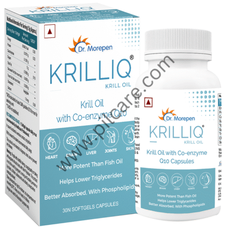 Dr. Morepen Krilliq Krill Oil with Co-Enzyme Q10 Softgel Capsule