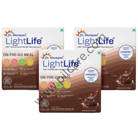Dr. Morepen Light Life On-The-Go Meal (5 Sachet 60gm Each) Chocolate