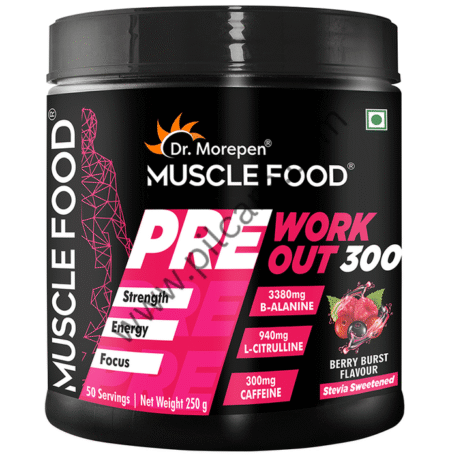 Dr. Morepen Muscle Food Pre Workout 300 Berry Burst