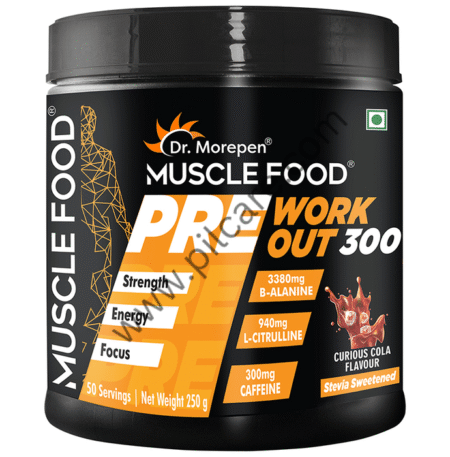 Dr. Morepen Muscle Food Pre Workout 300 Curious Cola
