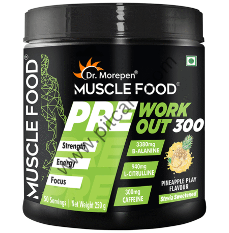 Dr. Morepen Muscle Food Pre Workout 300 Pineapple Play