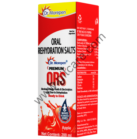Dr. Morepen Premium ORS Ready to Drink Apple