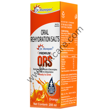 Dr. Morepen Premium ORS Ready to Drink Orange
