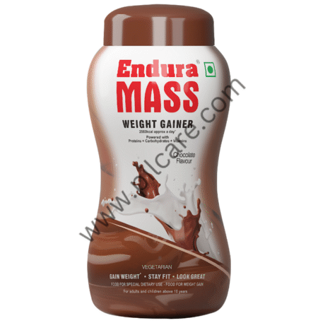 Endura Mass Weight Gainer to Stay Fit | For Adults & Children Above 10 Years | Flavour Chocolate