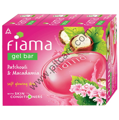 Fiama Gel Bar (125gm Each) Patchouli & Macadamia