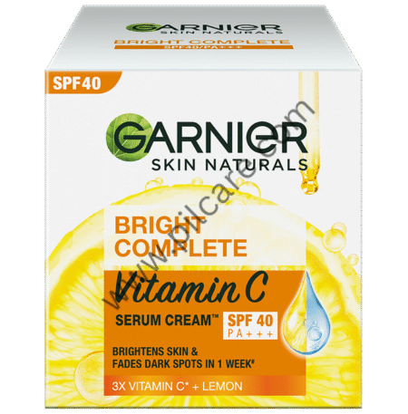 Garnier Skin Naturals Bright Complete Vitamin C Serum Cream SPF 40 PA+++