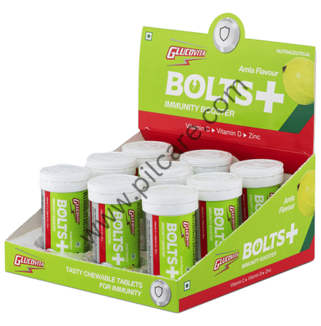 Glucovita Bolts+ Chewable Tablet (8 Each) Amla