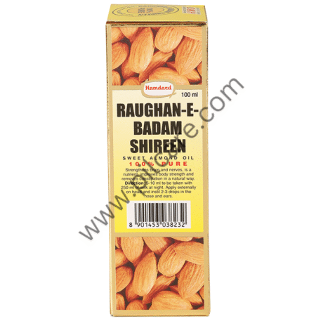Hamdard Roghan Badam Shirin Pure Almond Oil | Eases Constipation & Supports Skin, Hair & Brain Health