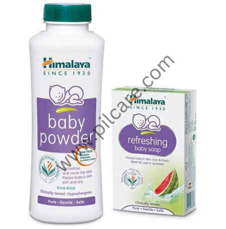 Himalaya Baby Combo Pack of Baby Powder 200gm and Refreshing Baby Soap 75gm