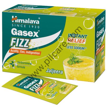 Himalaya Gasex Fizz | | Digestive Wellness| Provides Relief from Acidity & Gas (5gm Each) Jaljeera