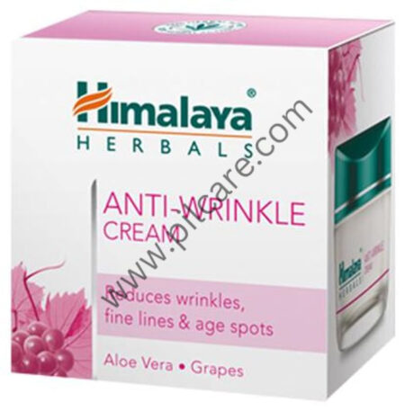 Himalaya Herbals Anti-Wrinkle Cream with Aloe Vera & Grape Extract | For Fine Lines & Age Spots