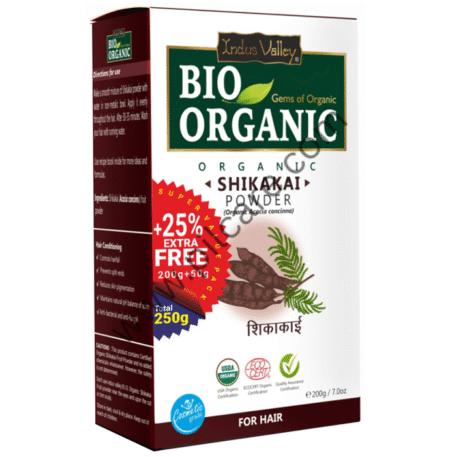 Indus Valley Bio Organic Shikakai Powder +25% Extra Free
