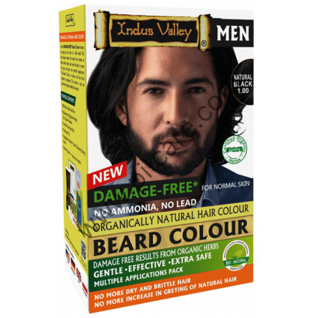 Indus Valley Damage Free Men Beard Colour Natural Black