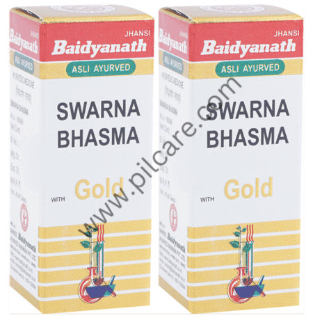 Baidyanath (Jhansi) Swarna Bhasma with Gold (1gm Each)