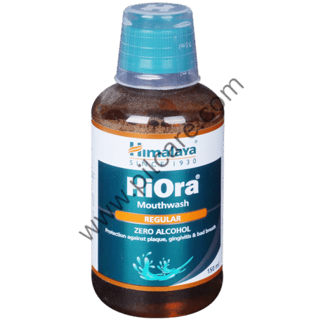 Himalaya Hiora Regular MouthWash | Protects Against Plague, Gingivitis & Bad Breath