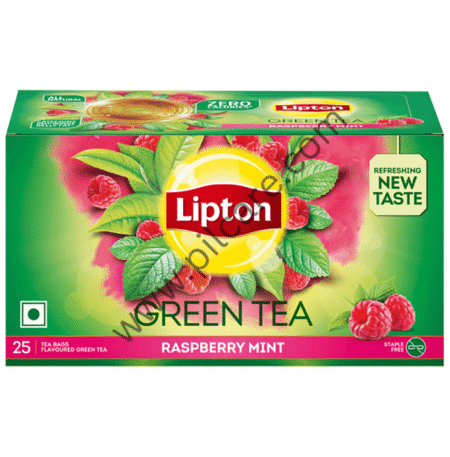 Lipton Green Tea Bag (1.3g Each) Raspberry Mint