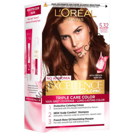 Loreal Excellence Creme Triple Care Color Caramel Brown