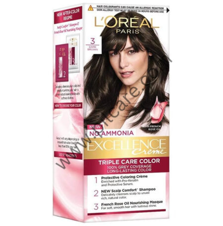 Loreal Excellence Creme Triple Care Color Dark Brown