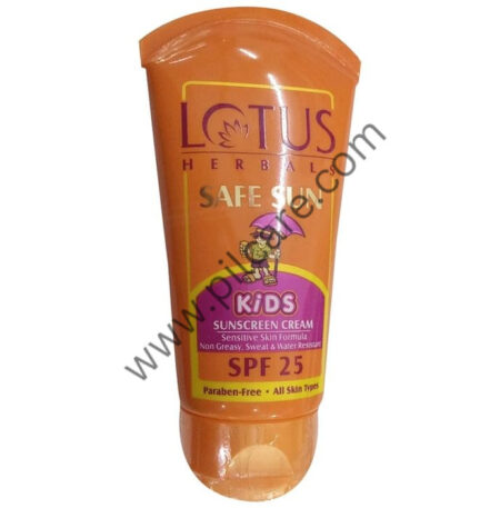 Lotus Herbals Safe Sun Kids Sun Block Cream SPF 25 Paraben Free