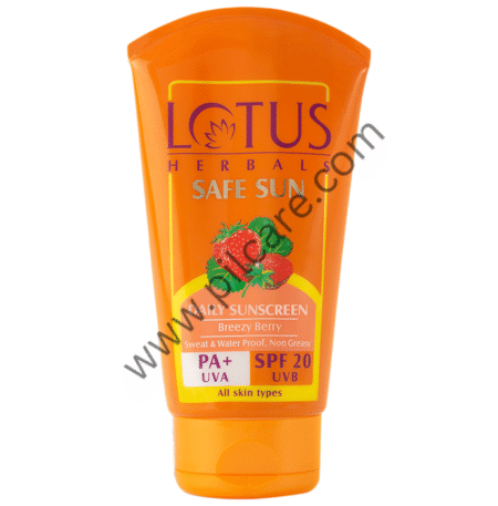 Lotus Herbals Safe Sun Sunscreen Cream SPF 20 PA+