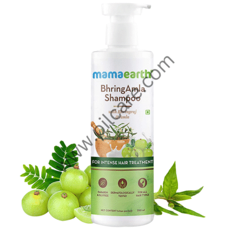Mamaearth BhringAmla Shampoo for Hair Fall & Hair Care | SLS & Paraben-Free | For All Hair Types