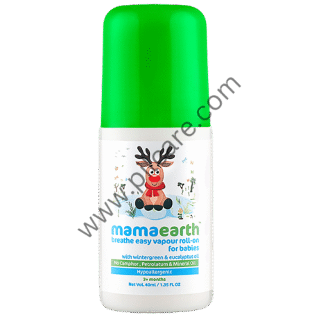 Mamaearth Natural Breathe Easy Vapour Roll-On for Babies