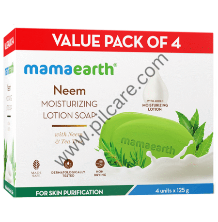 Mamaearth Neem Moisturizing Lotion Soap (125gm Each)