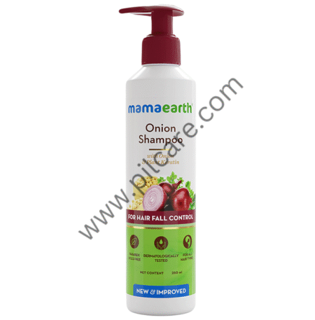 Mamaearth Onion Shampoo for Hair Fall & Hair Care | SLS & Paraben-Free | For All Hair Types