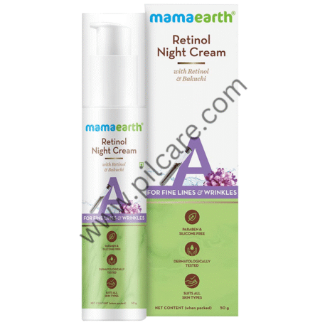 Mamaearth Retinol Night Cream | Paraben & Silicone-Free | For All Skin Types