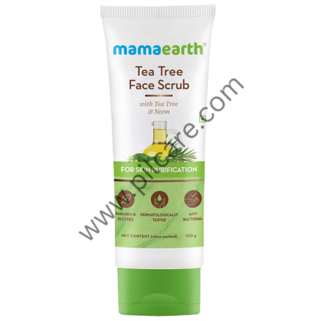 Mamaearth Tea Tree Face Scrub | Paraben & SLS-Free | For All Skin Types