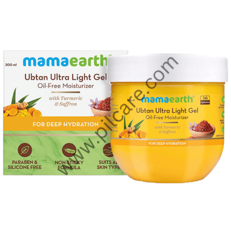 Mamaearth Ubtan Ultra Light Gel Oil-Free Moisturizer | Paraben & Silicone-Free | Suits All Skin Types