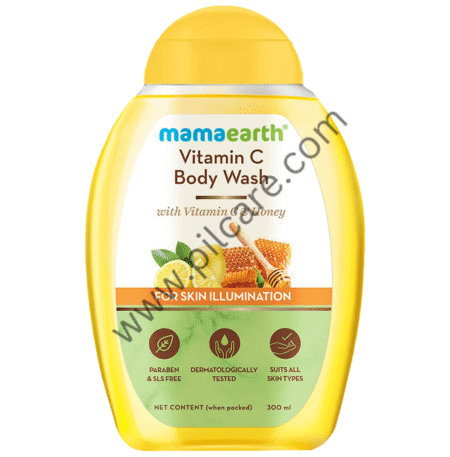 Mamaearth Vitamin C Body Wash | Paraben & SLS-Free | For All Skin Types