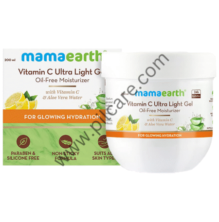 Mamaearth Vitamin C Ultra Light Gel Oil-Free Moisturizer | Paraben & Silicone-Free | Suits All Skin Types