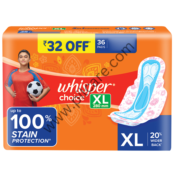 Whisper Choice Stain Protection Mega Pack Pads | Size XL