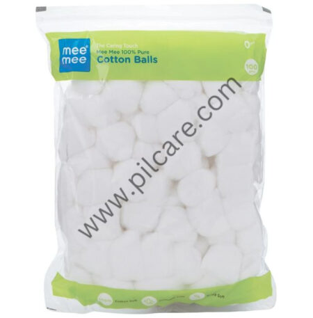 Mee Mee 100% Pure Cotton Balls (100gm Each) White