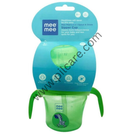 Mee Mee 2 in 1 Spout and Straw Sipper Cup Green