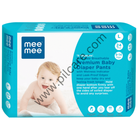 Mee Mee Breathable Premium Baby Diaper Pants with Wetness Indicator (24 Each) Large