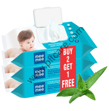 Mee Mee Multipurpose Baby Wet Wipes (72 Each) Buy 2 Get 1 Free