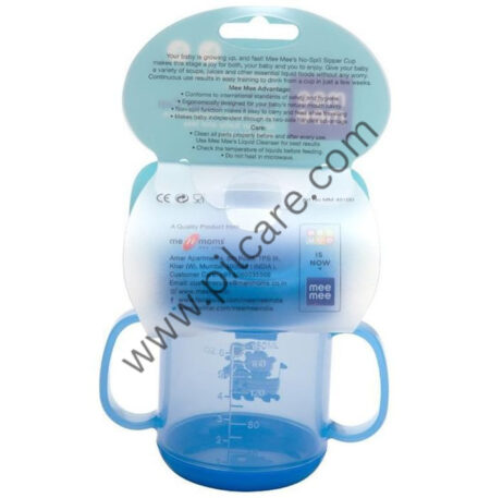 Mee Mee No-Spill Sipper Cup with Double Handle Blue
