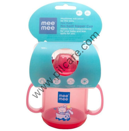 Mee Mee No-Spill Sipper Cup with Double Handle Pink