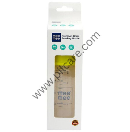 Mee Mee Premium Glass Feeding Bottle Green
