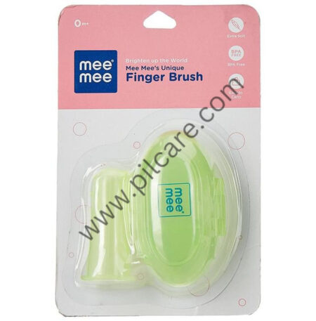 Mee Mee Unique Finger Brush with Cover Green
