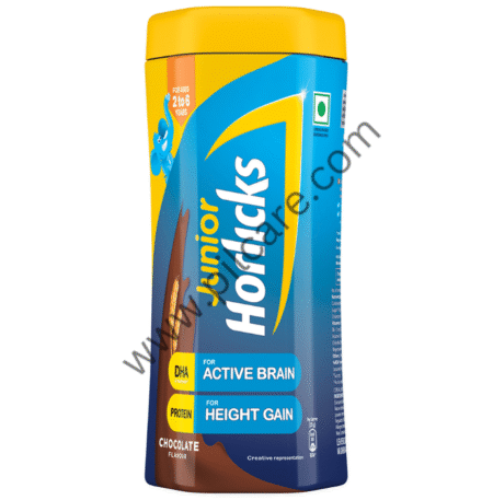 Horlicks Junior Health and Nutrition Drink| For Kids' Active Brain & Height Gain | Flavour Chocolate