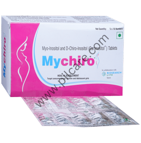 Mychiro Myo-Inositol & D-Chiro-Inositol Tablet | For Women & Adolescent Girls