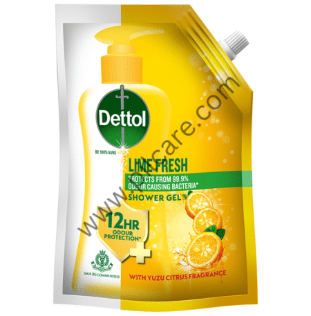 Dettol Bodywash & Shower Gel | pH Balanced & Soap Free Lime Fresh Refill Pack
