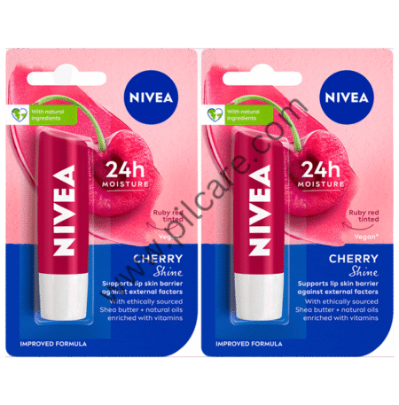 Nivea Combo Pack of Lip Cherry Shine