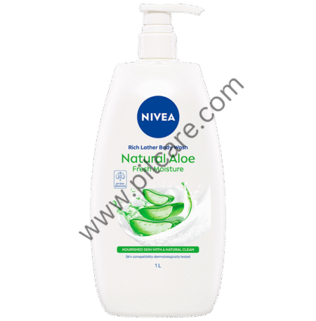 Nivea Rich Lather Natural Aloe Body Wash