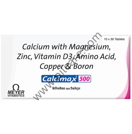 Calcimax Calcium 500 Tablet for Bone Health | Bone, Joint & Muscle Care