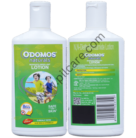 Odomos Naturals Mosquito Repellent Lotion with Aloe Vera & Citronella