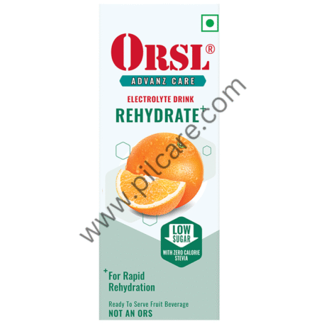 ORSL Rehydrate Drink with Electrolytes, Vitamin C & Stevia | Flavour Orange